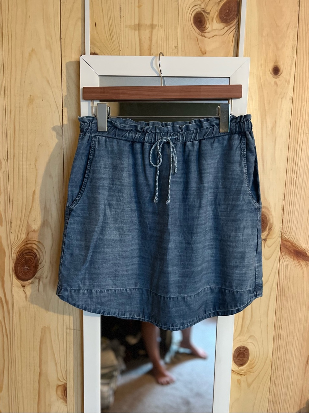 Cloth & Stone Tencel Lyocell Skirt Functional Drawstring & Pockets